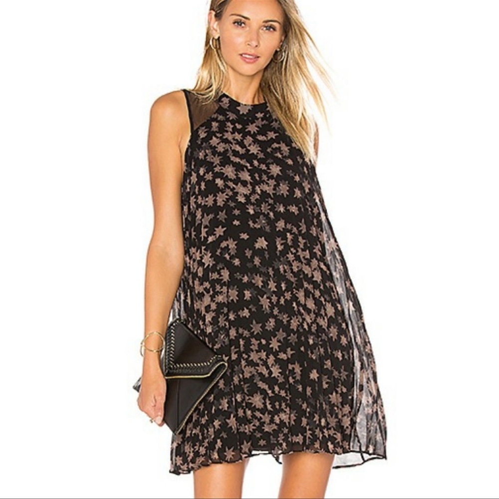 BCBGeneration Pleated Star print mini dress | Size XS